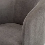 Picture of Lamoda Natural wood upholstered chair with 360 degree swivel base 
