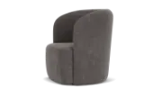 Picture of Lamoda Natural wood upholstered chair with 360 degree swivel base 