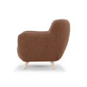 Picture of Fluffy Natural wood Armchair 